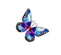 LIXSAZSE Squisita decorazione da parete a forma di farfalla, scultura in metallo da appendere, che crea la sensazione di una vera farfalla che in giardino o casa, Stile C