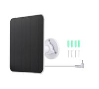 LIXSAZSE Staffa regolabile per pannello solare per telecamera ad anello Staffa per montaggio a parete ruotabile a 360° progettata per faretto ad anello, Bianco