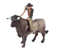 LIXSAZSE Statuetta educativa a forma di cavallo, giocattolo decorativo per animali da fattoria per bambini, che incoraggia la curiosità e il riconoscimento dei colori, scultura