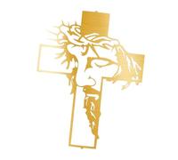 LIXSAZSE Statuette di croci da parete risorte, oggetti da collezione, crocifisso parete, ornamento a croce, decorazione cristiana per la casa, statua di Gesù, scultura, arredamento per il soggiorno.