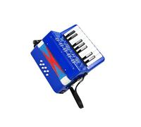 LIXSAZSE Strumento musicale a fisarmonica durevole per un'esperienza di gioco migliorata. Regalo per bambini amanti della musica, bello e resistente. Che siate musicisti o , Blu , 23x10x23cm