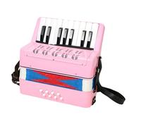 LIXSAZSE Strumento musicale a fisarmonica durevole per un'esperienza di gioco migliorata. Regalo per bambini amanti della musica, bello e resistente. Che siate musicisti o , Rosa , 23x10x23cm