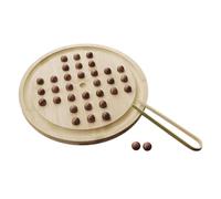 LIXSAZSE Tavolo da gioco educativo per famiglie con il classico gioco da tavolo del solitario che promuove esperienze di apprendimento divertenti attraverso un coinvolgente. in legno con