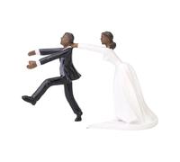 LIXSAZSE Topper per torte nuziali in resina per lo sposo e la sposa Decorazioni per cupcake squisite adorabili Figurine di torte leggere, Come mostrato, Tipo 2