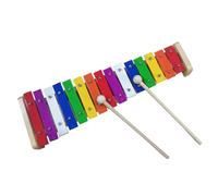 LIXSAZSE Xilofono a percussione, xilofono a 15 note, giocattolo musicale educativo per bambini, realizzato per ispirare le giovani menti nella musica professionale, in metallo 15