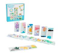 Lixstyea Gioco Domino colorato con motivi dinosauri