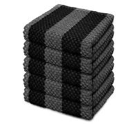 LIXURIATE Strofinacci da cucina dal design a righe, 100% cotone, super assorbenti e ad asciugatura rapida, set di asciugamani da cucina di qualità alberghiera, 60 x 40 cm, lavabili in lavatrice per