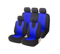LiYaBaiHuo 9 Pezzi Auto Set Coprisedili per Dacia Sandero Stepway 3.Gen 2.Gen 2012-2025, Fodere Anteriori E Posteriori Copri Sedili Impermeabili Protezione Accessori,D/Black Blue