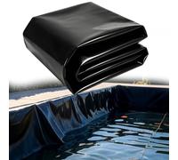 Liyadolaam Pellicola Impermeabile Nera Resistente UV per laghetti 0,13mm per laghetti all'aperto Stagni per Pesci Fontane Giardino Paesaggio lacustre Artificiale Impermeabile(3x10m)