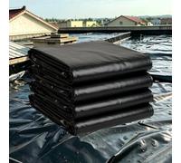 Liyadolaam Resistente Rivestimento per laghetto Membrana Impermeabile Rinforzata Nera per laghetti dall'aspetto Naturale Impermeabilizzazione di fondamenta e Tetto(3x3m)