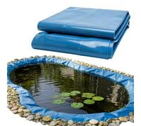 Liyadolaam Telo Impermeabile per laghetto per Piscine, Facile da Tagliare, HDPE, Blu, Resistente UV, per stagni Koi, Giardini Acquatici, fontane, bacini idrici, acquacoltura