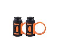 Liyafy 2pcs Drum Stick Clip di Controllo Anello Dito Antiscivolo Bacchette Accessori Per BATTERIA Principianti Pratica - Arancione Nero