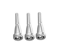 Liyafy 3 pz Bb Tromba Bocchino 3C 5C 7C Forma di Proiettile Ricambio Tromba Parti Placcato Argento