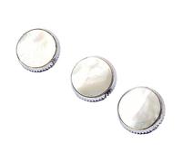 Liyafy - Bottoni a conchiglia per tromba, colore beige, 3 pezzi