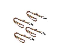 Liyafy - Cinghia regolabile in tessuto per ukulele con gancio a J, stile retrò, stile etnico, per la maggior parte delle dimensioni, 4 pezzi