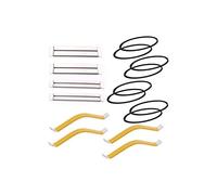 Liyafy Kit di strumenti per liutaio per chitarra e chitarra in metallo + protezione per tastiera con elastico per la riparazione di chitarre e bassi