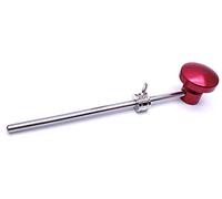 Liyafy Pedale per grancassa, accessorio per strumento a percussione, in acciaio inox, colore rosso