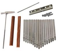 Liyafy Set di 17 chiavi Kalimba fai da te con martello per accordatura per fai da te Kalimba Mbira Thumb Piano parti di riparazione