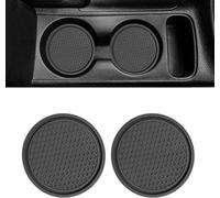 LIYANDAFA 2 Pezzi Sottobicchieri Auto per BMW Alpina B6 2015-2019, Sottobicchiere Interno in Silicone Antiscivolo Tappetini Portabicchieri Accessori Auto