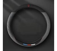 LIYANGT1 Coprivolante per Auto per Mercedes Benz E-Klasse T-Modell S214 I 2023-2024, Auto Volante Coprivolante Coprivolante Auto Finta Pelle Copertura di Volante Traspirante e Antiscivolo,Grey O