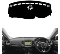 LiyanWu Auto Coperture Cruscotto per Jeep Compass 2017-2020, Tappetino Cruscotto Auto Tappetino Anti-Luce Dash Board Mat Protezione Solare Pad per Cruscotto