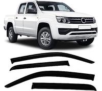 LiyanWu Deflettori d'Aria Antiturbo per VW Amarok 2009-2017 2018 2019 2020 2021, Kit Deflettori per Finestrtini Auto Deflettori Vetri Laterali Deflettore Pioggia Antivento