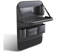 LiYeeYP 1 Pezzo Organizzatore Auto per Dacia Duster 2WD 2018-2026 | Vassoio pieghevole resistente, Custodia supporto tablet touch, Ecopelle impermeabile, Tasche porta bevande salviette
