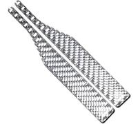 LiYeeYP 2 Pezzi Strisce Protettive AntiGraffio per Dodge RAM 1500 2500 3500 2019-2025 2026, Copertura Specchietto Retrovisore Elegante Accessori Esterni Modanatura,Silver