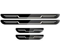 LiYeeYP 4 Pezzi Acciaio Inox Battitacco per Auto Sticker per Renault Master 2010-2024, Pedale di Benvenuto Protezione Plates, Esterno Battitacco Protezione Plates