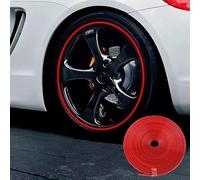 LiYeeYP Adesivi a Strisce Decorative per Ruote di Automobile per Jeep Wrangler JK Rubicon Sahara Sport 2007-2017, Modanatura Decorativa per Auto,Red