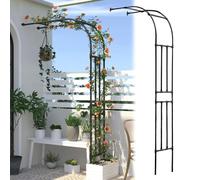 LIYI929GP ArcoPer Rose Rampicanti, H2.4m Sostegno Per Piante Rampicanti, Pergolati Da Giardino, ArcoDi Rose A Mezza Arcata, ArcoDa Giardino Gazebo In Metallo, Arcos Nuziale Decorazione Celebrativa