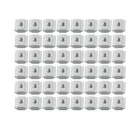 LIYIANWAN tianwandong 50 pezzi/lotto T Dado scorrevole Dadi di bloccaggio Dadi M3 M4 M5 2020 Slot in alluminio 6 Connettore Accessorio in alluminio Parti for stampante 3D(50pcs 20 M5)