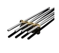 LIYIANWAN tianwandong Vite di comando T8 con dado OD 8 mm, passo 2 mm, vite di comando da 100 mm/200 mm/300 mm/400 mm/500 mm, dado in ottone, parti for stampante 3D(100mm)