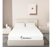 LIYIH Materasso completo da 20 cm, materasso in memory foam, materasso per camper, allevia il mal di schiena, buona permeabilità all'aria, certificato CertiPUR-US, bianco 【Nuova versione 2025】