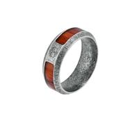 LIYINGFUING 2 anelli in acciaio inox con lettere antiche sono adatti per gli uomini in Europa e in America, 11#, Metallo