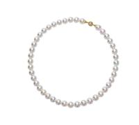 LIYINGFUING Gioielli di personalità semplici delle signore della catena della clavicola della fibbia magnetica della perla luminosa rosa, Metallo