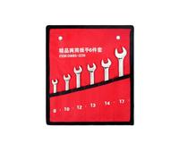 LIYINGFUING Set di chiavi a cricchetto a doppio uso prugna aperta, strumenti hardware per riparazione auto domestica, set da 6 pezzi [8-17]