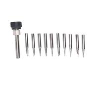 LIYJTK 10Pcs Soldering Iron Tips Set Stainless Steel with 1 Retaining Sleeve