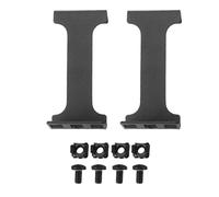 LIYJTK 1U Server Rack Depth Extender 4 inch Recessed Rack Mount Adapter Kit for Network Rack And Server Cabinet Aluminum Alloy Strong Durable 10cm Depth Adjustment Complete with Mo