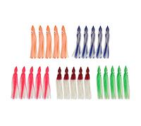 LIYJTK 25 Pezzi di Esca da Pesca dal Design vivido in Materiale siliconico Resistente al morso Esca da Pesca Luminosa per Salmone (7 cm)