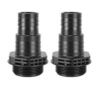LIYJTK 2Pcs Pump Connectors Fit for SPS100 SPS75 SPS50 SPS25 32 38mm ABS Sand Pump Connectors Replacement Parts for Outdoor Pool Spa Harsh Environments Black