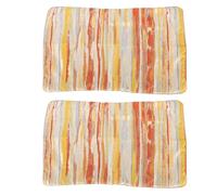 LIYJTK 2PCS Throw Pillow Covers Polyester Soft Breathable Boho Farmhouse Style Decorative Pillow Cases for Living Room Sofa Couch Yellow (50,8x30,5 cm/20x12 pollici)