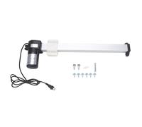 LIYJTK 400MM Electric Linear Actuator DC Motor Drive Linear Motion Actuator 2000N Load 20mm/s Speed 5 Pin Connector for Recliner Furniture Home Lifting Equipment ABS Plastic Stainl