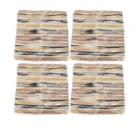LIYJTK 4PCS Decorative Sofa Pillow Covers Black Gold Soft Fabric Boho Throw Pillow Covers for Couch Chair Bed (50,8x50,8 cm/20x20 pollici)