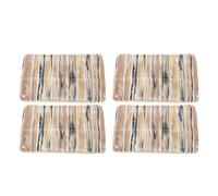 LIYJTK 4PCS Decorative Sofa Pillow Covers Black Gold Soft Fabric Boho Throw Pillow Covers for Couch Chair Bed (50,8x30,5 cm/20x12 pollici)