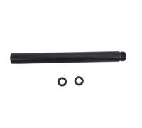 LIYJTK 8.0in Stainless Steel Shower Head Extension Arm Rustproof Shower Arm Extender Shower Pipe Extension Lower or Extend Shower Head for Bathroom Shower Space (Nera)