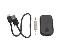 LIYJTK Adattatore AUX wireless per ricevitore per auto Bluetooth 5.0 per chiamate stereo domestiche. Batteria a lunga durata
