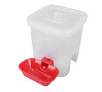 LIYJTK Automatic Drinker Continuous Water Auto Fill Cup Dog Cat Water Dispenser for Poultry Chickens Chicks for Indoor Outdoor Use Sturdy Plastic 7.09x7.09x8.27in
