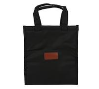 LIYJTK Borsa da pranzo a base di isolamento termico ispessato in alluminio Borsa per pranzo di grande capacità Borsa Oxford (Nero)