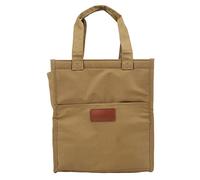 LIYJTK Borsa da pranzo a base di isolamento termico ispessato in alluminio Borsa per pranzo di grande capacità Borsa Oxford (Cachi)